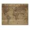 Designart - Ancient Map of The World III - Vintage Print on Natural Pine Wood